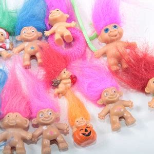 Russ Trolls Naked Halloween Christmas Cupid Hairband Good Luck Troll Plastic Figure Vintage