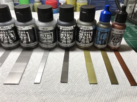 My Personal Tests With Vallejo Metal Air Paint Silver Grey Paint