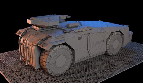 M577 APC Aliens 3D Model CGTrader