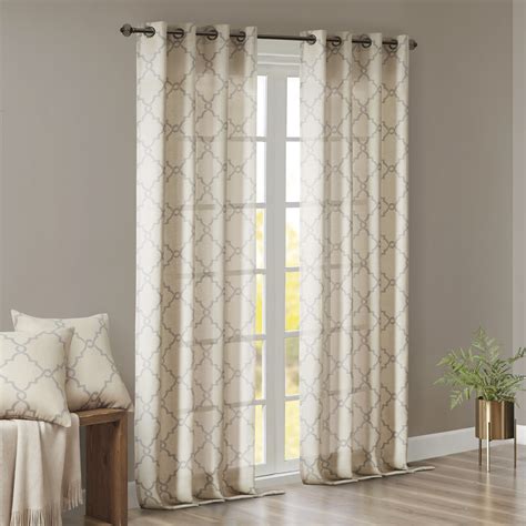 Madison Park Fretwork Print Grommet Top Window Curtain Panel And Reviews Wayfair Canada