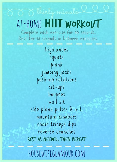 30 Min. At-Home HIIT Workout