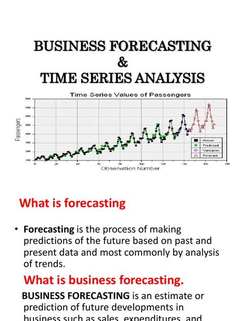 Business Forecasting And Time Series Analysis Pdf Forecasting