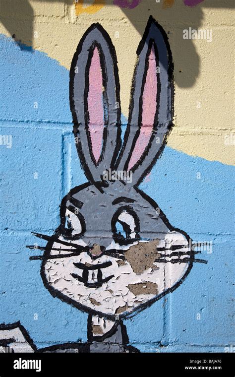 Cartoon characters mural wall hi-res stock photography and images - Alamy