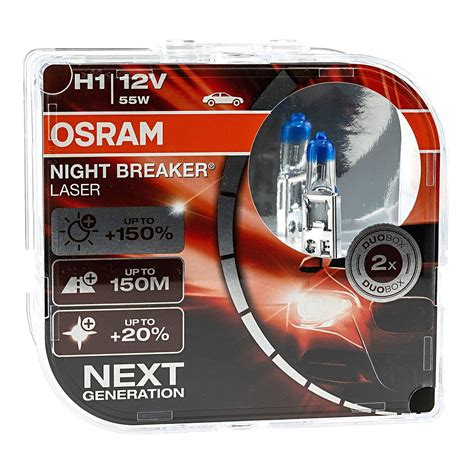 OSRAM H1 Night Breaker LASER +150% DUO BOX 2szt. + • autokosmetyki ...