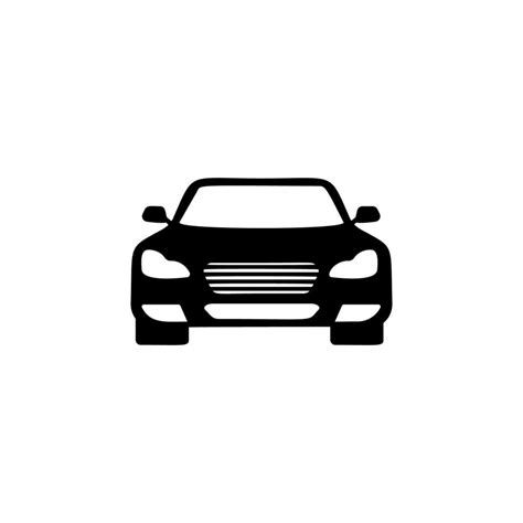 Front View Auto Car Vector Icon Vector Art At Vecteezy