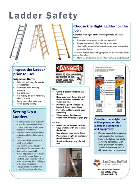 Ladder Safety Quiz With Answers Ladder Safety Quiz