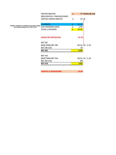 Calculo Retención Iva Isr Pdf