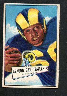 Bowman Small Football Card Deacon Dan Towler Los Angeles Rams