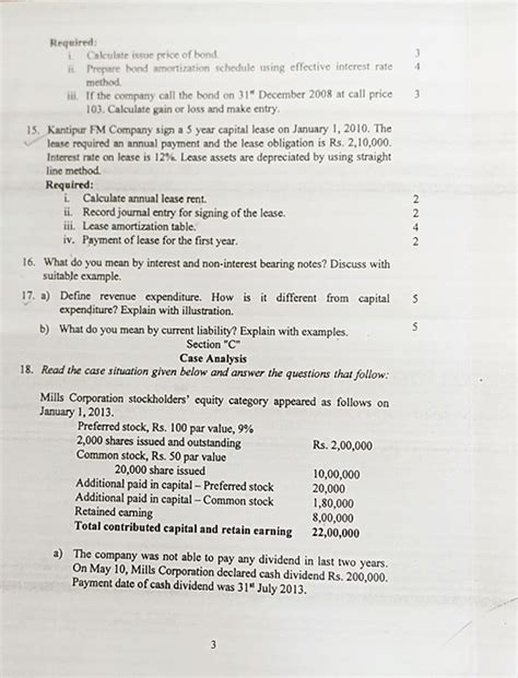 Financial Accounting Bbabba Bibba Tt 2nd Sem Question Paper 2020