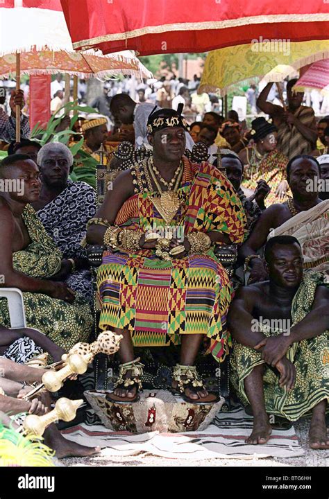 Chiefs Of Tribes Attending A Durbar In Accra Ghana Stock Photo Alamy