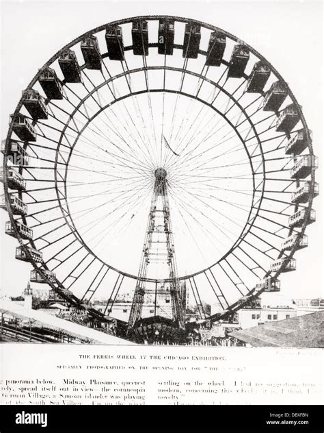 1890s 1893 CHICAGO WORLDS FAIR FERRIS WHEEL COLUMBIAN EXPOSITION Stock ...