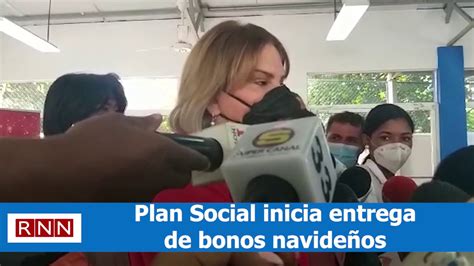 Plan Social inicia entrega de bonos navideños YouTube