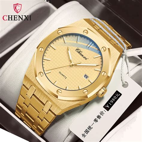 Chenxi Reloj De Cuarzo Para Hombre Cron Grafo Ultradelgado Sencillo De