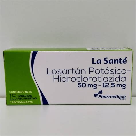 MEDICINA LOSARTAN HCTZ 50 12 5MG TAB X 15 Sihay