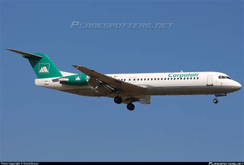 YR FZA Carpatair Fokker 100 F28 Mark 0100 Photo By David Bracci ID