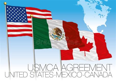 Acordo De México Canadá Do Estados Unidos USMCA Ou NAFTA Encontrando O