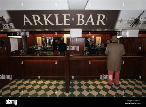 General view of the arkle bar at cheltenham racecourse hi-res stock ...