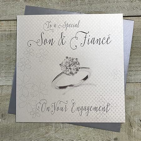 to A Special Son Fiancée On Your Engagement Handmade Engagement Card