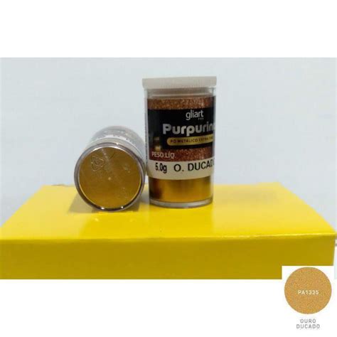 Purpurina Gliart G P Met Lico Extra Fino Cor Ouro Ducado Glitter