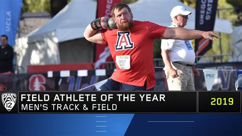 Arizona S Jordan Geist Wins Men S Field Athlete Of The Year Award Youtube