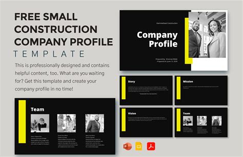 Company Profile Templates In Pdf Free Download