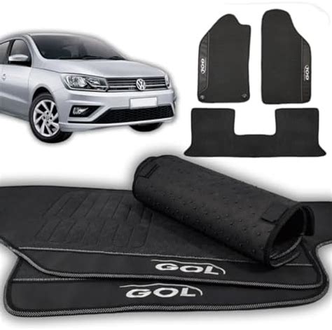 Jogo De Tapetes Automotivos Emborrachados Para GOL G6 2012 2013 2014