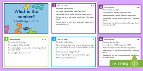 Place Value Riddle Challenge Cards Teacher Made