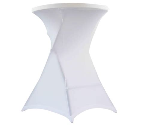 Mange Debout Pliant 80x110 Cm Et Nappe Housse Blanche Blanc Table