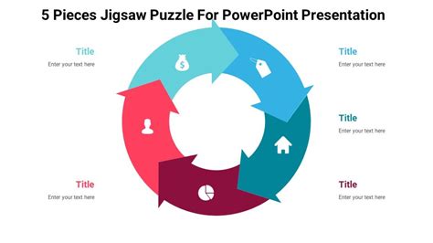 5 Pieces Jigsaw Puzzle For Powerpoint Presentation Pptuniverse