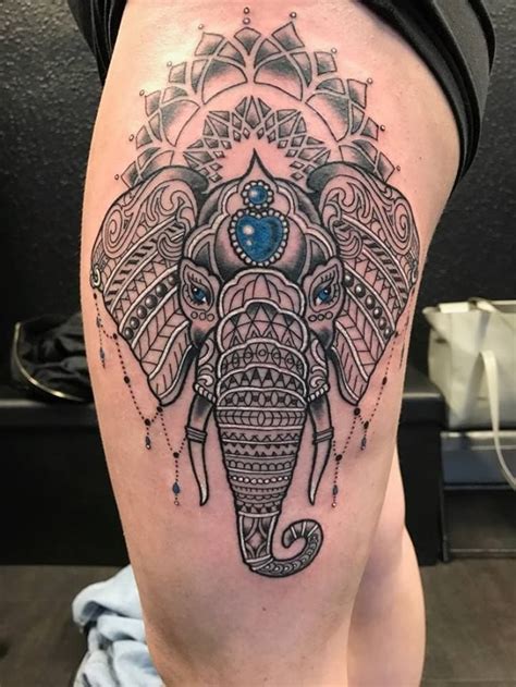 Elefante Hindu Significado Tatuaje Hindu Styled Elephant Tat On The