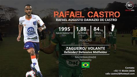 Rafael Castro Zagueiro Volante Defender Defensive Midfielder