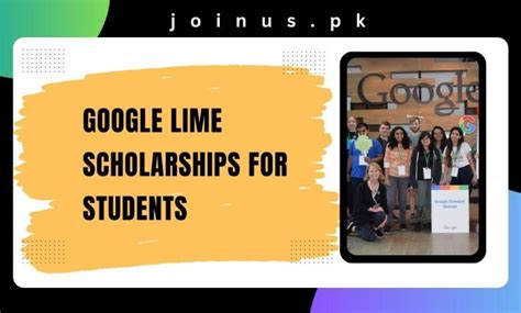 Google Lime Scholarships For Students Apply Now