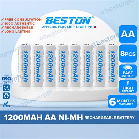 Beston Mah Mah Rechargeable Battery Nimh Aa Aaa High Capacity