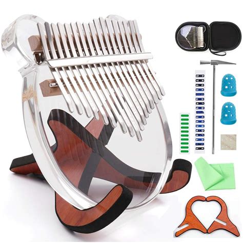 Buy Kalimba Keys Crystal Clear Thumb Piano With Eva Bag Wooden