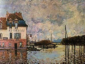 Flood At Port Marly By Alfred Sisley New Zealand Fine Prints