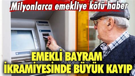 Milyonlarca emekliye kötü haber Emekli bayram ikramiyesinde büyük kayıp