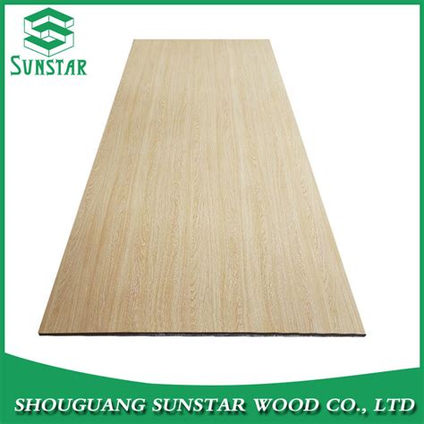 Melamine Fiberboard Embossed Mdf Veneer Faced Mdf China Hardwood Mdf