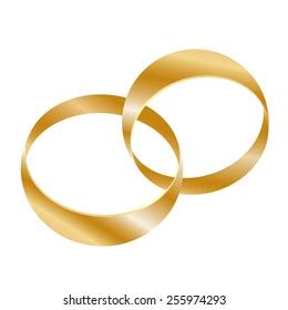 Vector Gold Wedding Rings Stock Vector (Royalty Free) 255974293 ...