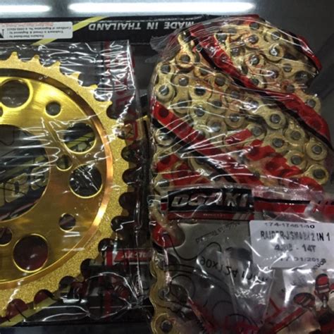 Osaki Lucky Gold Sprocket Set Smash Raider J Carb Raider J Fi Shopee Philippines