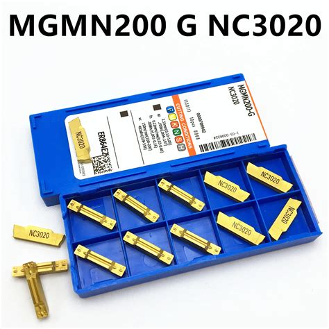 10PCS MGMN200 G NC3020 NC3030 PC9030 2mm Slotted Carbide Insert MGMN200