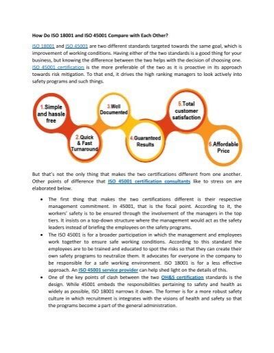 What Is The Difference Between ISO 18001 And ISO 45001 Certification
