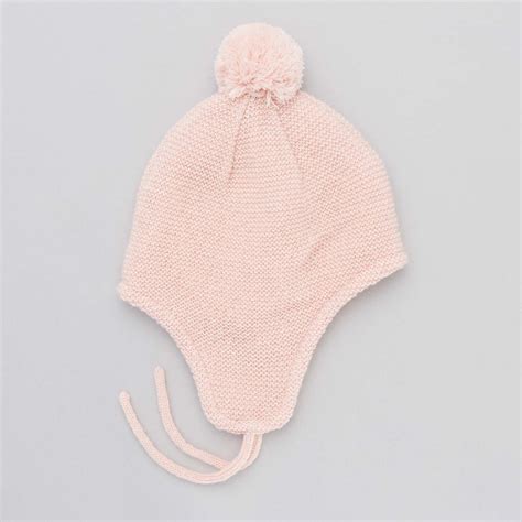 Bonnet P Ruvien En Tricot B B Gar On Blanc Kiabi