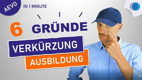 6 Gründe um eine Ausbildung zu verkürzen AEVO Prüfung YouTube