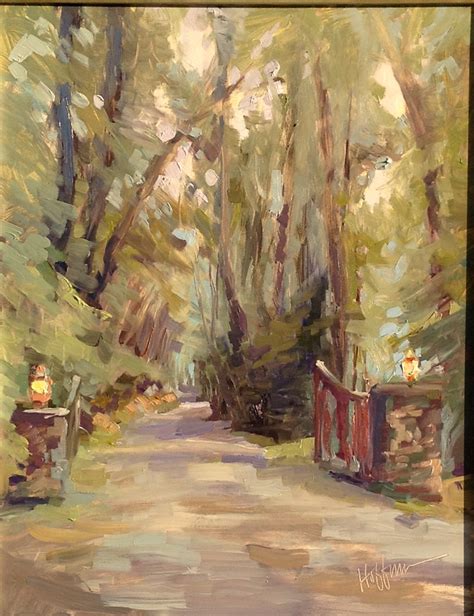 Mary's Paintings: "Pearly Gates" (Entrance to Camp Merrie-Woode)