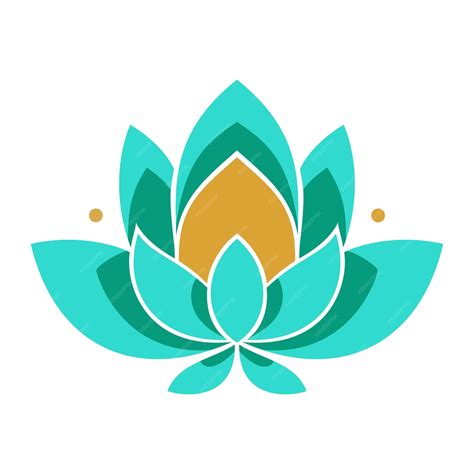 Premium Vector Lotus Flower Icon Lotus Flower Color Lotus Icon On