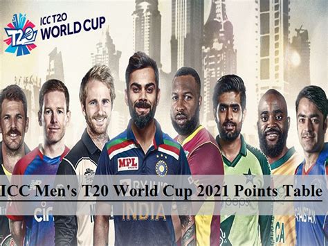 ICC Men's T20 World Cup Points Table 2021 - Check Super 12 Group 1 and ...