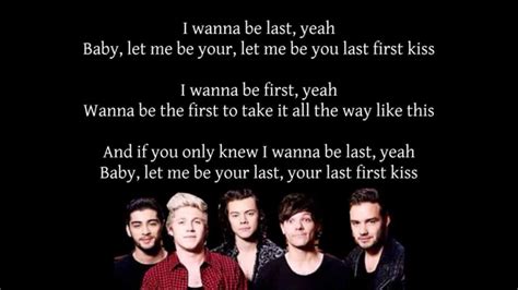 Last First Kiss One Direction Lyrics Pictures Youtube