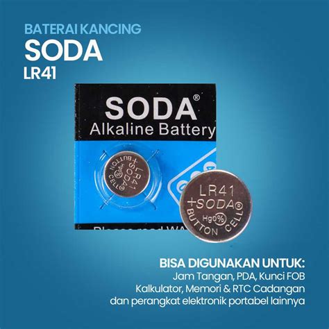 Jual Soda Baterai Kancing Alkaline Lr V Pcs Jakmall