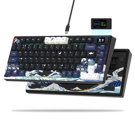 Gamer Womier S K With Color OLED Display Nical Gaming Hot Swappable Gasket Mount RGB Custom