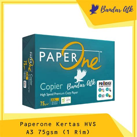 Jual Kertas HVS A3 70 Gsm PaperOne Kertas Fotocopy A3 1 RIM Shopee